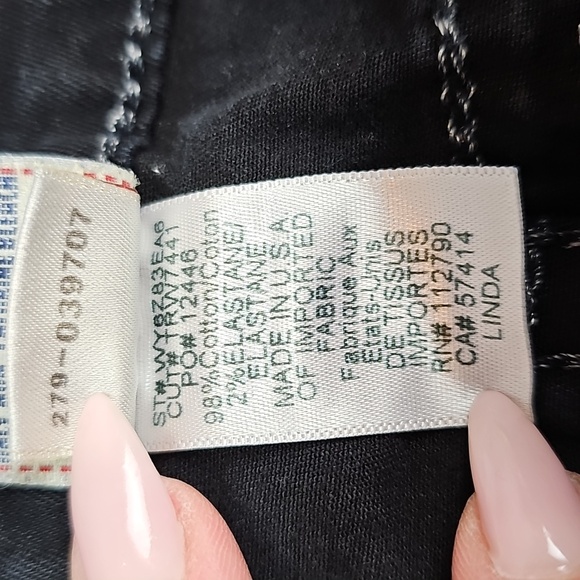 NEW TRUE RELIGION LINDA VINTAGE Y2K BLACK LOW-RISE SKINNY JEANS - Picture 11 of 11